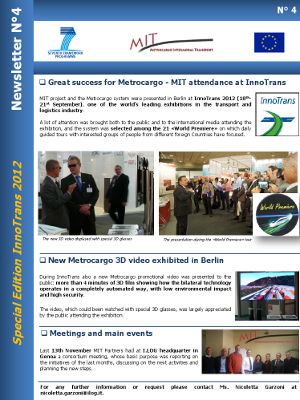 MIT Newsletter n. 4 - 2013-01